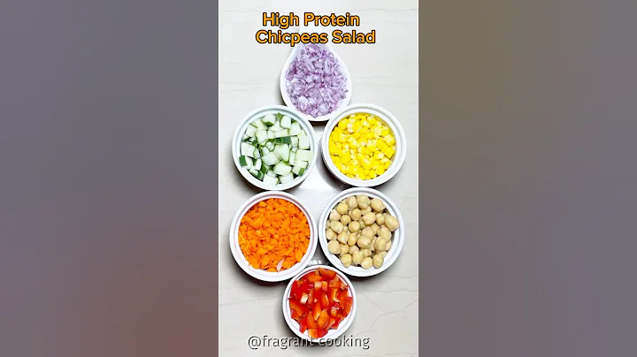 High Protein Low Calorie Chickpeas Salad 🥗 - Diet food #shorts #fragrantcooking