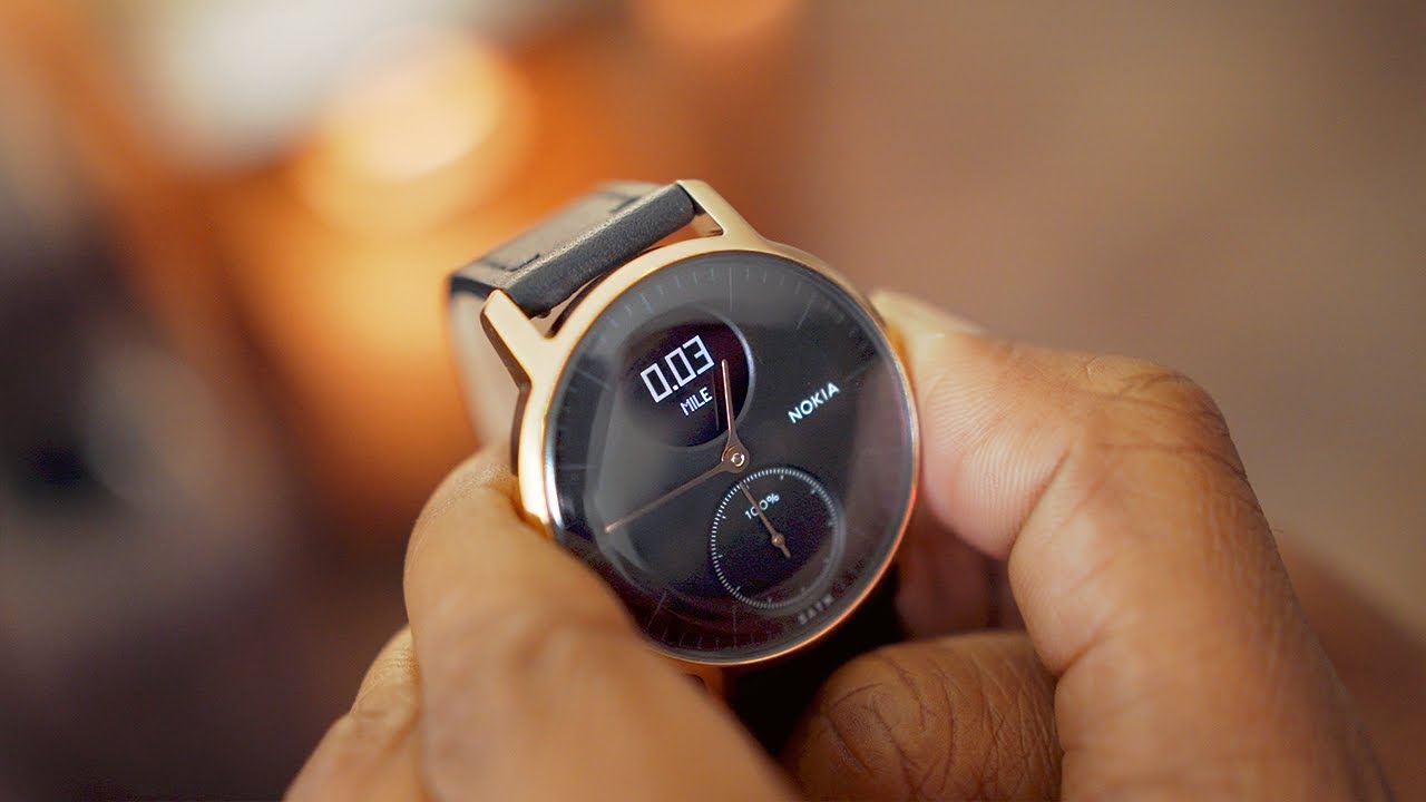 nokia steel hr rose gold activity tracker