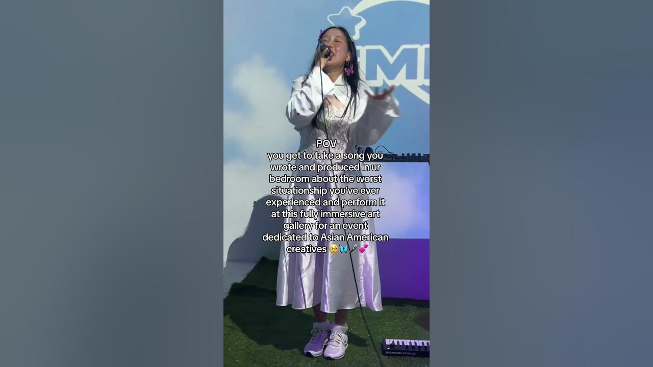 turned a song I wrote and produced on my bedroom into THIS 🦋🎤✨💕