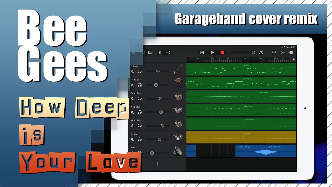 Bee Gees How Deep Is Your Love Garageband Song Remake Cover Remix