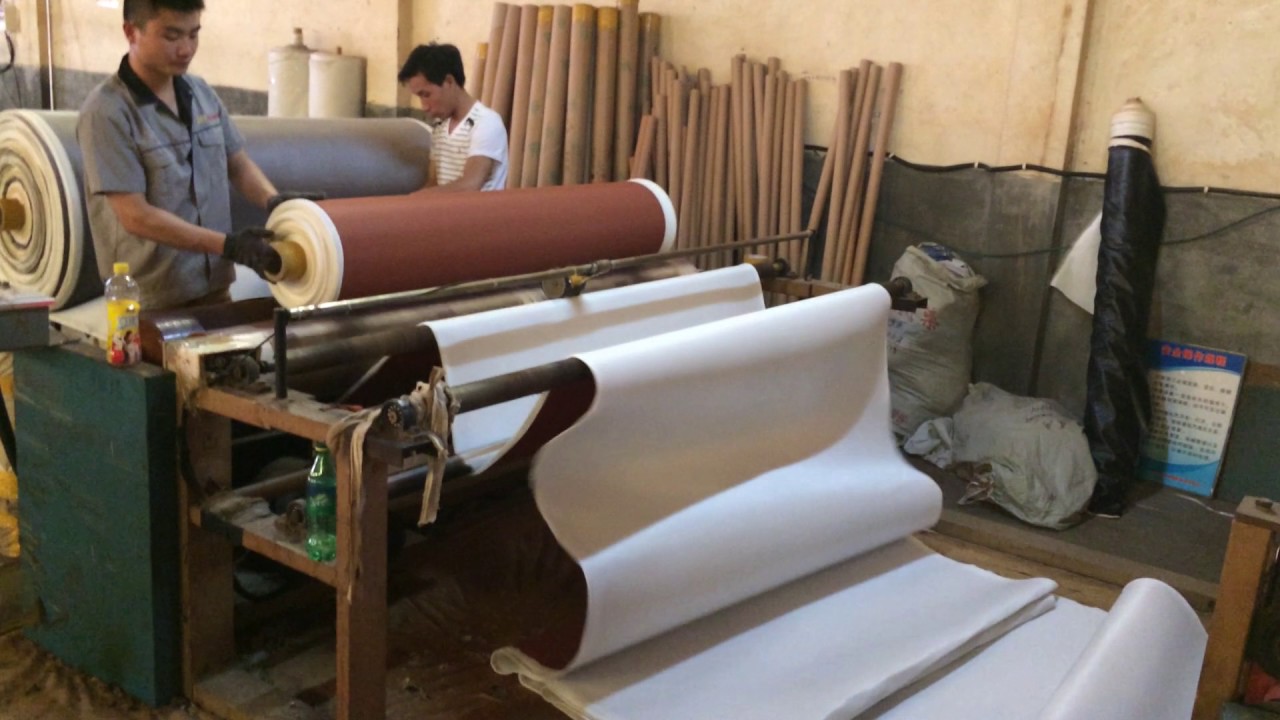 3 layers flame lamination machine - YouTube