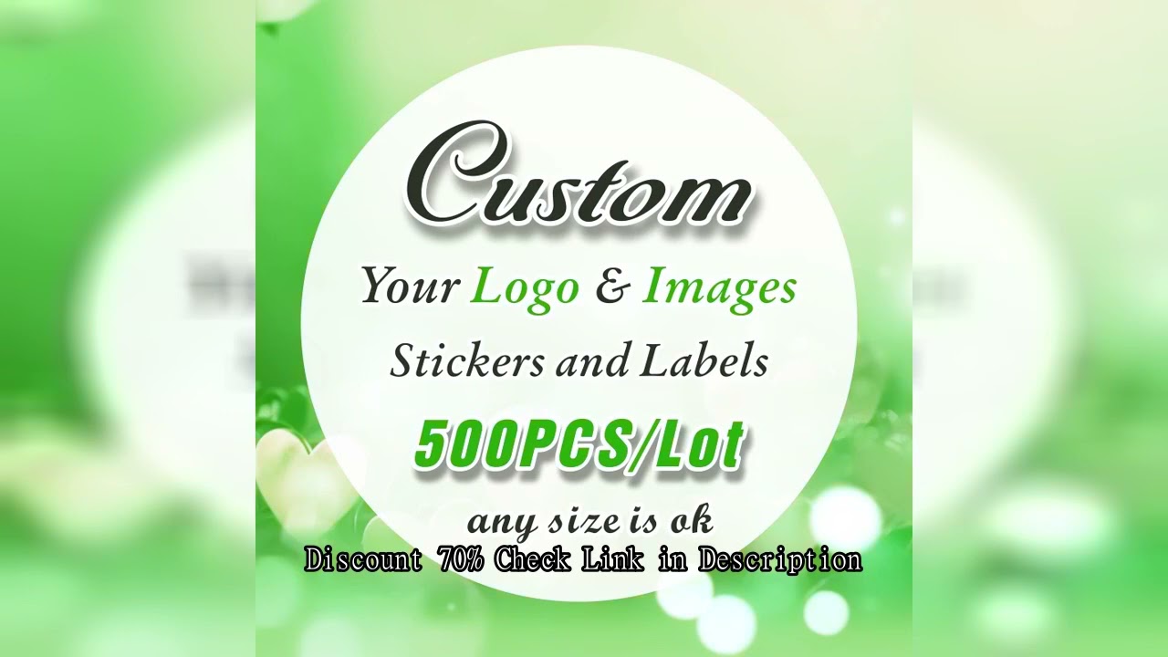 500PCS Custom Stickers and Customized Logo Wedding Birthday Gift Box Stickers Design Your Own Sticke
