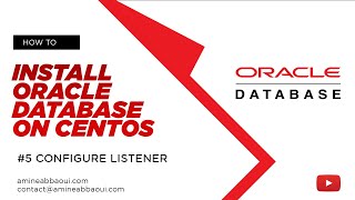 how to install oracle database on centos | step 5 - configure listener