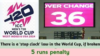 There is a stop clock law in the World Cup, 5 runs fine if broken | Home Tv 24 News