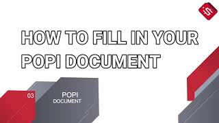 How To Fill In Your Popi Act Document