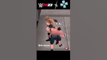 JOHN CENA ATTITUDE ADJUSTMENT COMPARISON (WWE2K23 VS PPSSPP) Credit:- @EspacioNX