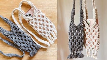 DIY Macrame Phone Case / Bag / Pouch / Easy Tutorial