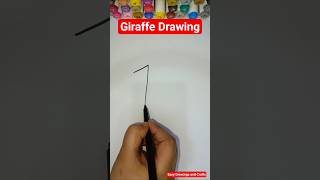Giraffe Drawing With Number Easy Drawing Art 🦒|