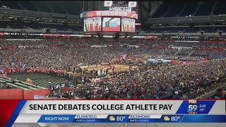 Senate debates college athlete pay