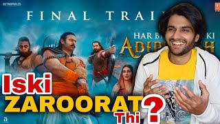 Adipurush (Final Trailer) Reaction || Prem Unfiltered