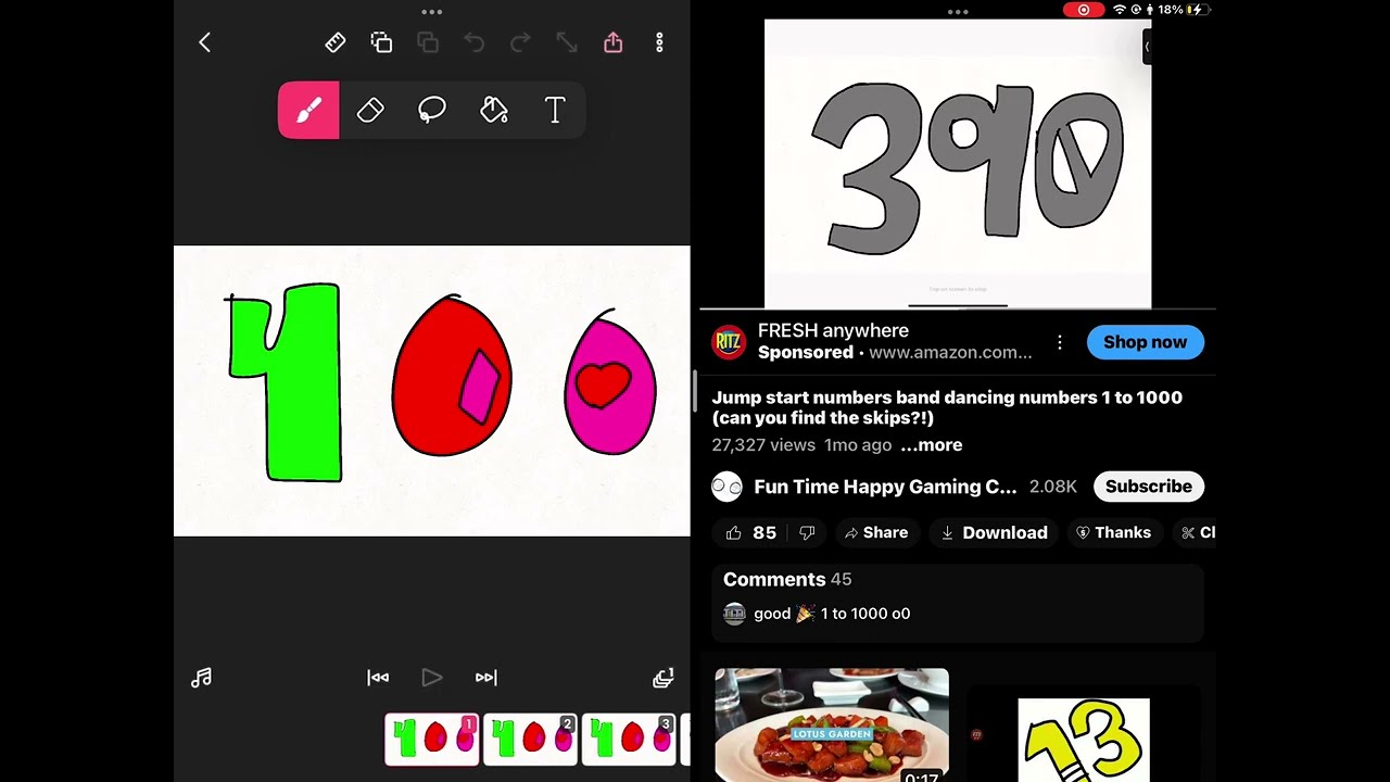 Number band 1-1000 part 4