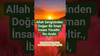 Allah Sevgisinden Doğan Bir İman İnsanı Yüceltir Üel Indalık Iş