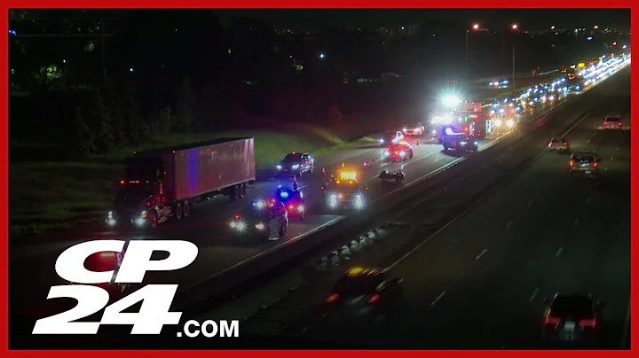 Motorcyclist in hospital after crash on QEW in Mississauga