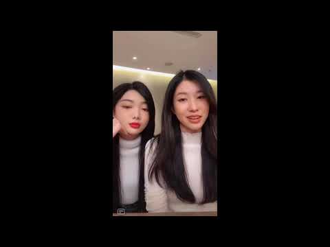 Mimi Lee李紫婷&Lucia吴映香抖音直播部分录屏2 看mimi如何说"笑话" 不知道什么蒙面