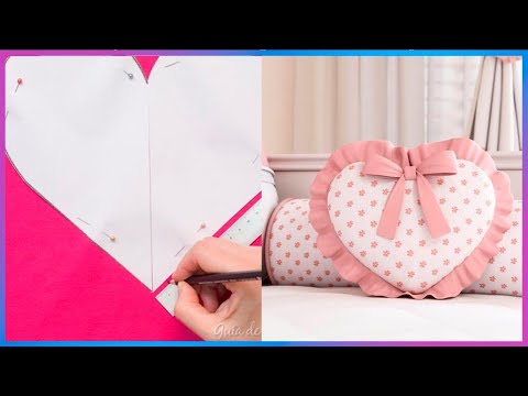 Video: Cómo Coser Una Almohada En Forma De Corazón