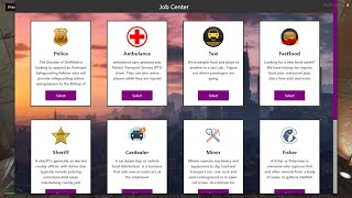 Fivem Job Center UI (ESX/QB)