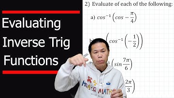 Evaluating Inverse Trigonometric Functions: Part 2