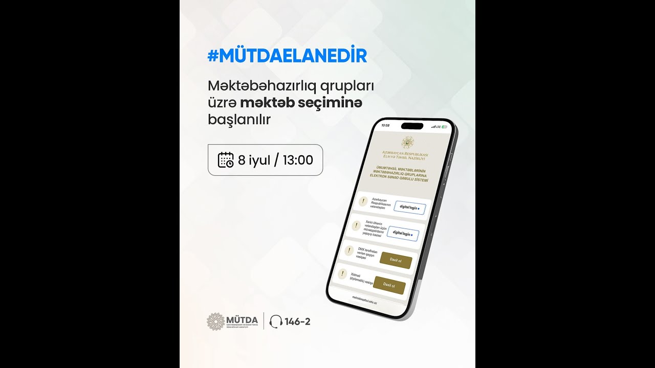 Mirağa Ağayev. Məktəbəhazırlıq qruplarına qeydiyyat.