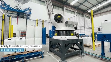 This robotic arm can palletize a carafe every 10 seconds