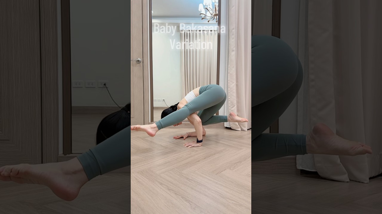 #BabyBakasana Variation มาฝึกกันค่า 🥰💪🏻 #satikusonyoga
