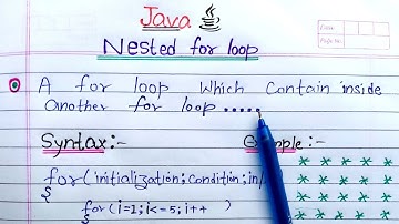 Nested for loop in Java (Hindi) | Learn Coding