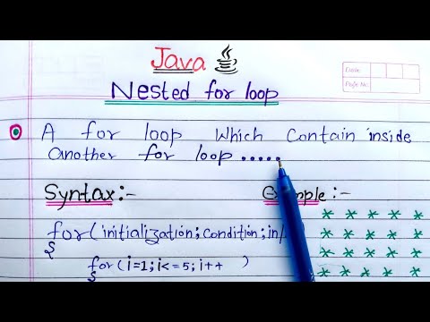 Video: Ինչպե՞ս են աշխատում nested for loops-ը Java-ում: