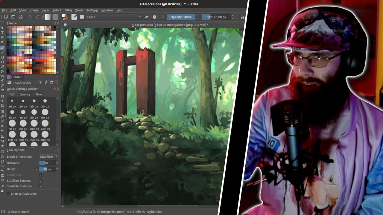He Is Developing A Krita Twitch Interaction Plugin - YouTube