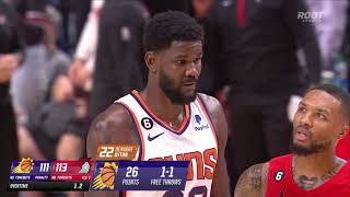 What did Damian Lillard tell Deandre Ayton here 👀