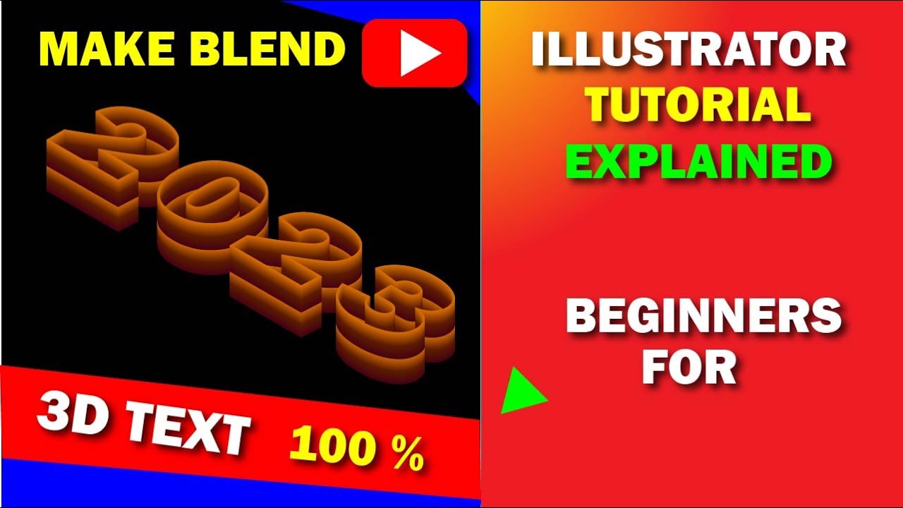 3d isometric text effect | adobe illustrator | animaker2 - YouTube
