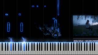 WildFlower - Billie Eilish - Music sheets - Midi Piano