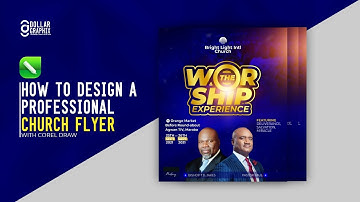CHURCH FLYER DESIGN WITH COREL DRAW || COREL DRAW TUTORIAL
