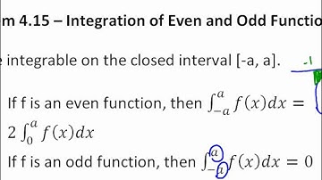 4 5 integral of odd and even