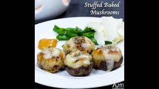 Stuffed baked mushrooms servings - 3 4 ingredients oil 1 tablespoon
garlic onions 65 grams bell pepper 110 mushroom stems 30 g...
