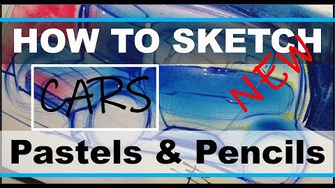 Car Sketching Tutorial P34 - Using pastels, pencils & Guache