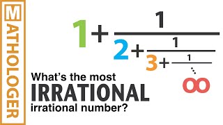 Infinite fractions and the most irrational number