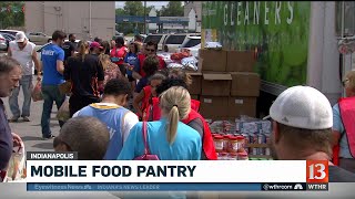 Gleaners and IMPD kick off mobile food pantry this summer