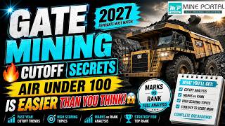🔥 GATE Mining Cutoff Secrets | AIR Under 100 Is Easier Than You Think!