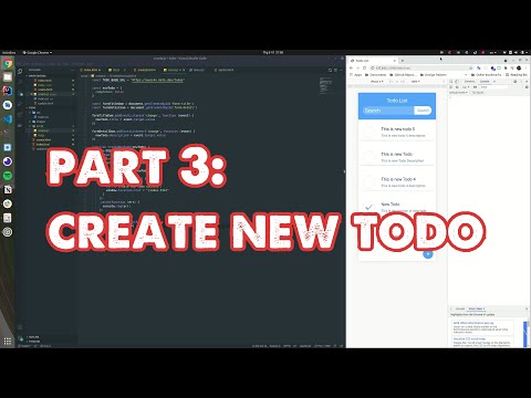 Part 3: Todo List HTML, CSS, JavaScript Create New Todo