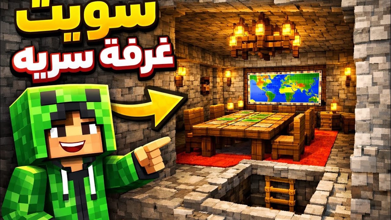 سويت غرفه سريه تحت الارض😄