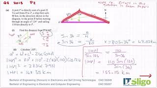 Trigonometry Q8 2013 Paper 2 Leaving Cert Higher Level Maths