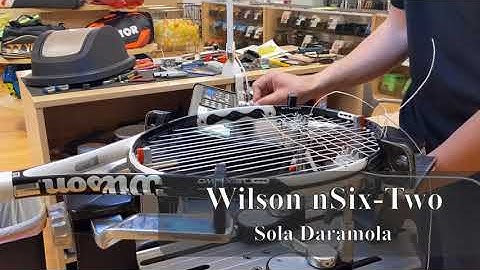 Time Lapse: How to String a  Wilson nSix Two Tennis Racquet Stringing (Sola Daramola)