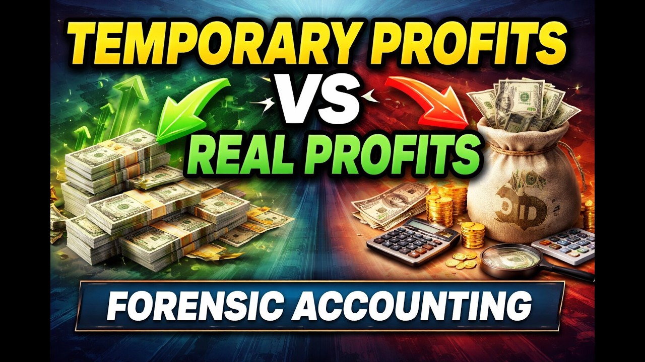Temporary Profits vs Real Profits 📊 Forensic Accounting