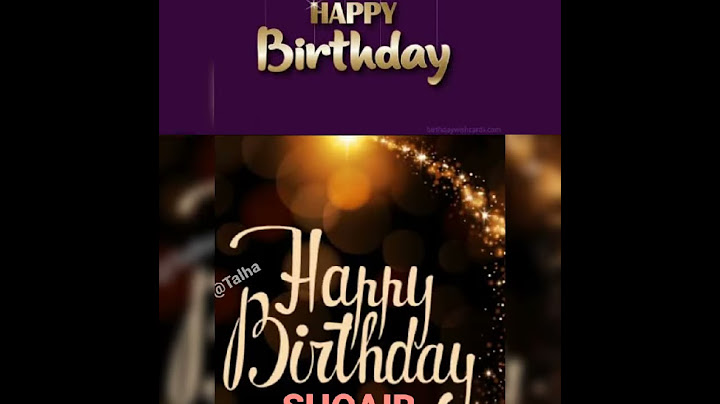 HAPPY BIRTHDAY SHOAIB
