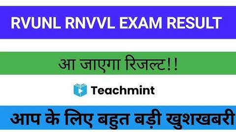 Rvunl junior accountant result 2021|jvvnl junior accountant result date 2021|rvunl |teachmint