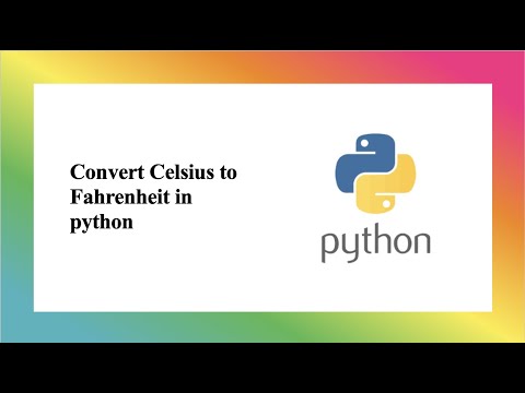 Convert Celsius to Fahrenheit using python language in hindi