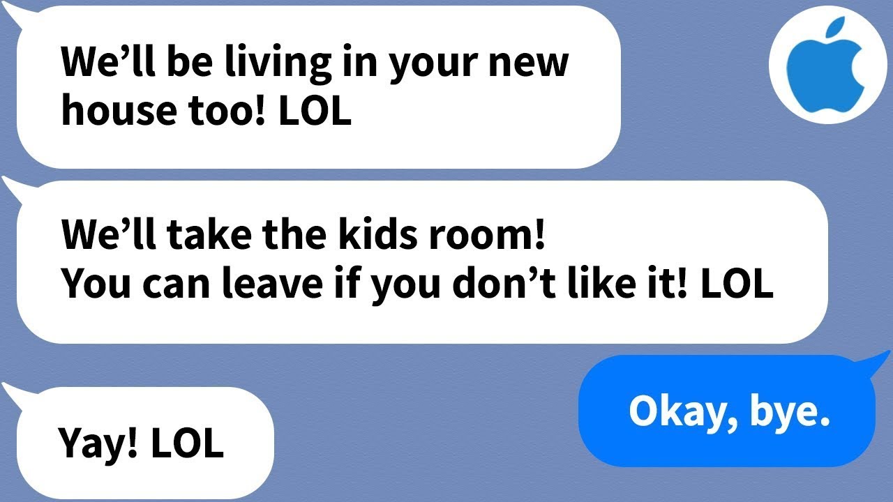 【Apple】My SIL comes to live in the house that I built for my in-laws and us and wants the kid's room