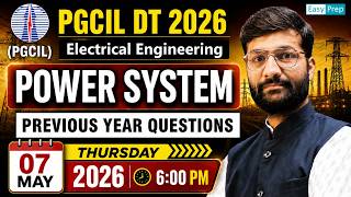 PGCIL DT 2026 | Power System PYQ 🔥| Practice Session | Electrical Engineering by Sumit Sir #pgcil
