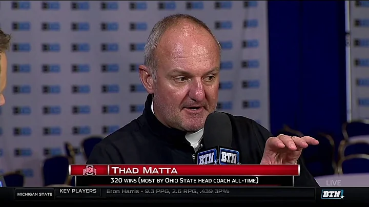 Thad Matta, Keita Bates-Diop and Jae'Sean Tate Int...