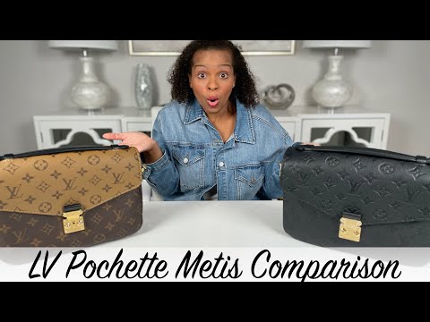 Comparison of the popular Louis Vuitton Pochette Metis Monogram in