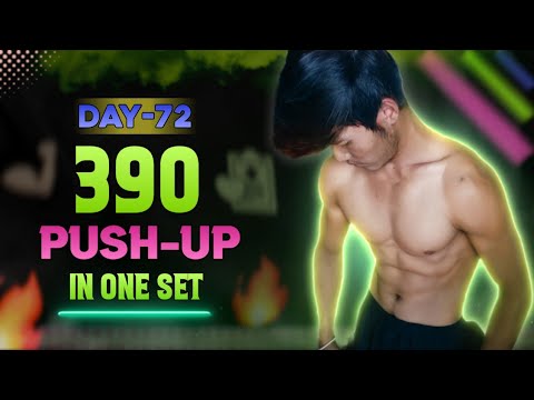 390 Push Up Day 72 | Push Ups Challenge 75 Day😱 - YouTube